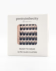 Box of pre glued lash clusters in dramatic style