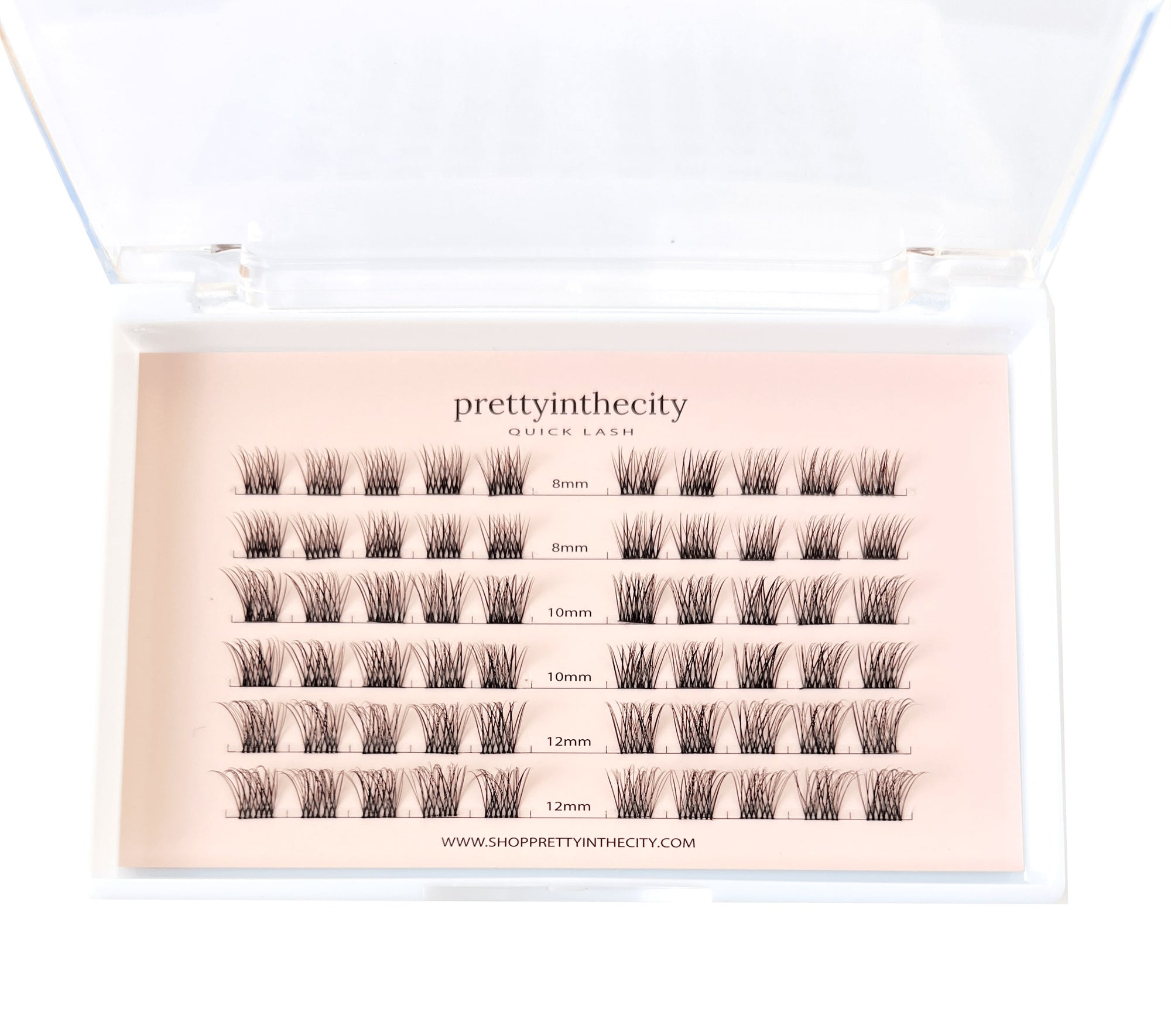 short cluster lashes pack