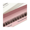 A close-up of 'Classic' lash clusters in individual sizes laid out on a pink background, with the brand name 'Pretty in the City' visible.