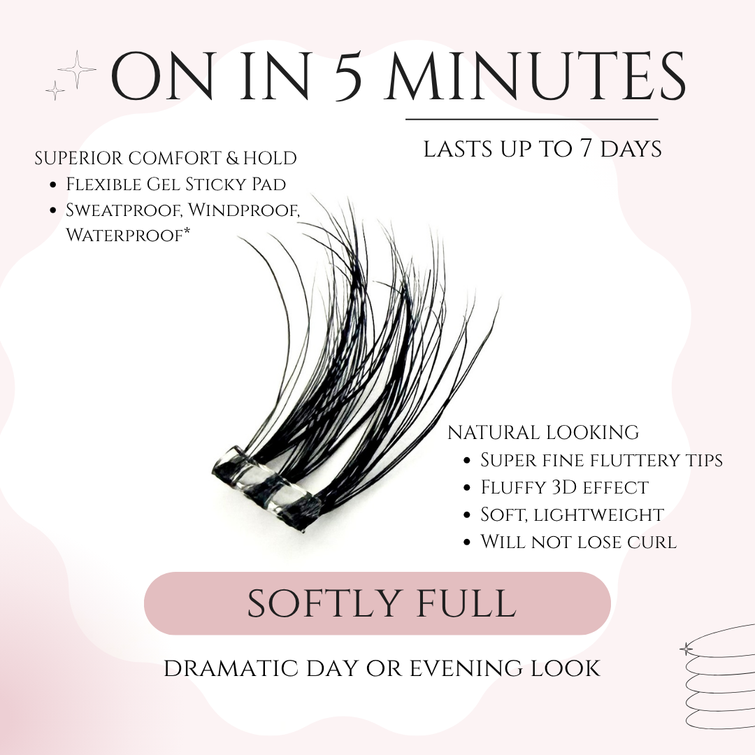 Pre-Glued Lashes - Softly Full